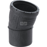 Kolano 15' GEBERIT Silent-Pro, PP mx (czarny), 160 mm (mufa wciskowa x końcówka wciskowa)