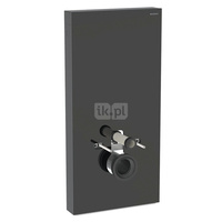 Moduł sanitarny do WC wiszącego GEBERIT Monolith Plus, 1010 mm x 480 mm x 106 mm, front: czarny, bok: czarny