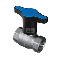 Zawór kulowy HERZ MODUL mosiądz niklowany, PN25 DN 20 GW, uchwyt: motylek