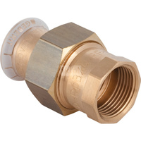 Śrubunek hydrauliczny GEBERIT Mapress Kupfer przejściowy mosiądz GW 3/4'' 22 mm z pierścieniem zacinającym