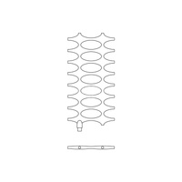Grzejnik drabinkowy KERMI Ideos-V BH, wym. 1508 x 758 mm, kolor srebrny, moc 772W