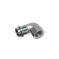 Kolano 90' SANHA NiroSan SF, stal nierdzewna, 15 mm x 1/2'' (zw x GW)