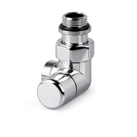Zawór powrotny odcinający, chrom, narożny, prawy, 1/2", konieczne złączki FEM24C/FEM24P/FEM24M
