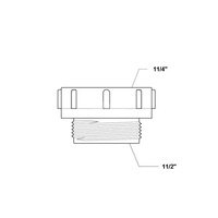 Redukcja zewnętrzno-wewnętrzna 11/2"x11/4"