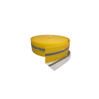 Taśma brzegowa KOTAR samoprzylepna plus 2 z zakładką i nacięciami/ Butyl Żółta Grubość . 8mm x 150mm x 50 mb 