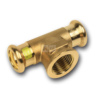 Trójnik SANHA Press Gas Cu 54 mm x 1/2'' x 54 mm (zw x GW x zw)