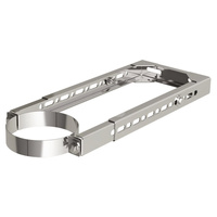 Uchwyt MK ŻARY PK WHT 4 stal nierdzewna fi 60/100 mm (mocowanie - Obejma do ściany regulowana)