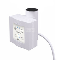Grzałka TERMA KTX 4 Blue, 400 W \ Tuba, RAL 9016, kabel prosty bez wtyczki [biały, 1,5m, logo Terma,