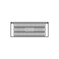 Konwektor Kermi Kon m. Str. Typ33 BH140x194x1900mm QN2176, weiß, 6bar, o. Abd., AB Uni.
