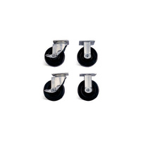 Kółka samonastawne 125 mm (4 szt.), model 505 (bez hamulców), pasują do modeli: 36, 42, 60, 69, 79, 89, 91, 2472, 3068, 4824, 4830