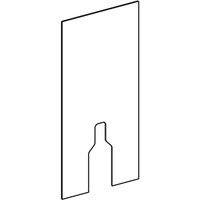 Okładzina przednia do modułu sanitarnego Geberit Monolith do stojącej miski WC, 101 cm: Efekt łupka / Gres szkliwiony