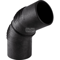 Kolano 60' GEBERIT Silent-db20, PE / polietylen, 90 mm, DN 90 x 90 mm x DN 90 (króciec)