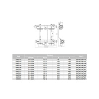 Rozdzielacz hydrauliczny VALVEX Base K2-4 stal nierdzewna 1'', odgałęzień: 4 (3/4''), do CO