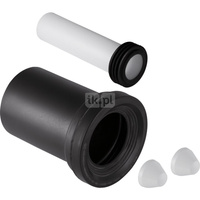 Zestaw przyłączeniowy Geberit do wiszącej miski WC, długość 18,5 cm: d=110mm, d1=45mm, Chrom matowy