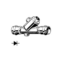 Zawór odcinający VIEGA 23394 (stan surowy) 1/2'' (15) 15 mm mz x mz, max. 90'C