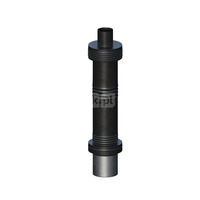 Wyjście pionowe koncentryczne stalowe czarne DN80/125mm