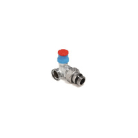 Zawór grzejnikowy termostatyczny GIACOMINI R403TG trzyosiowy, połączenie 1/2'' x 18 mm (chrom)