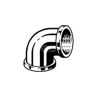 Łuk 90' VIEGA 1612 jednoczęściowy, mosiądz (chromowanie) / mosiądz, 3/8'' (gw x gw)