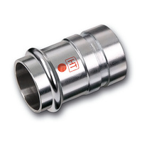 Nypel SANHA NiroTherm Industry, stal nierdzewna, 35 mm x 42,4 mm (zw x GW)