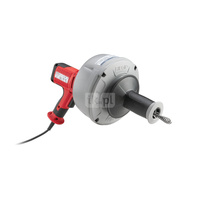 Maszyna do zlewów K-45AF 110 V z następującym wyposażeniem: – Sprężyna z rdzeniem i bębnem wewnętrznym C-1IC, 5⁄16" (8 mm) × 25' (7,6 m) – Sprężyna z bębnem wewnętrznym C-6, 3⁄8" (10 mm) × 25' (10,7 m) – T-250, pięcioczęściowy zestaw narzędzi do sprężyny 