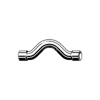 Łuk VIEGA 95085 jednoczęściowy, Cu / Cu, 22 mm, 18 mm x 22 mm x 18 mm (lw x gw), 147 mm, (głębokość: 128 mm) z uszczelką