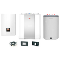 Pakiet - Kocioł gazowy jednofunkcyjny WOLF FGB-24 kondensacyjny wiszący 5.3 - 20.7 kW + Czujnik c.w.u. + RegulatorBM-2 + RekuperatorCWL 400L + Zasobnik c.w.uLindo 120L