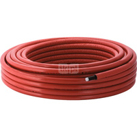 Rura PE-RT II/AL/PE-RT II GEBERIT Mepla 20 mm x 2.5 mm izolacja: 6 mm, izolacja kolor czerwony - kręgi 50m wielowarstwowa gładka