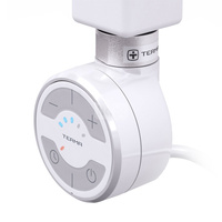 Grzałka TERMA MOA, 200W Tuba, RAL 9016, kabel prosty bez wtyczki z maskownicą [biały, 1,5m, logo Terma, instr. TERMA]