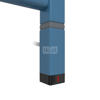 Grzałka TERMA One K30x30, 300W \ Tuba, RAL 5007, kabel spiralny z wtyczką [biały, 2,5m, logo Terma,