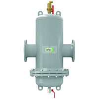 Separator mikropęcherzy powietrza i osadów Extwin TW 300 R szare, kołnierz rewizyjny, przyłącza kołnierzowe