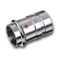 Nypel SANHA NiroTherm Press, stal nierdzewna, 108 mm x 114 mm (zw x GW)