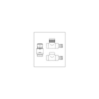 Zestaw przyłączeniowy termostatyczny E/Uni SH DN 15, figura prosta, chromowany