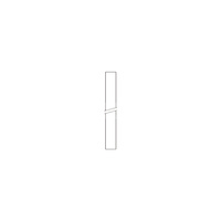 Rurka połączeniowa, stalowa, chromowana, 15x560 mm długości