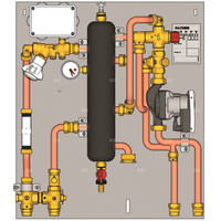 MODUŁ OBSŁUGI SYSTEMÓW C.O. 1 STREFA Z MIESZACZEM 1 POMPA 3/4"700x750x 110-140