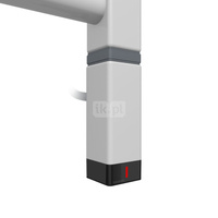 Grzałka TERMA One K30x30, 400W Tuba, RAL 7047, kabel prosty bez wtyczki [srebrzysty, 1,5m, logo Terma, instr. TERMA]