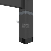 Grzałka TERMA One T36x40 Prawy, 400W \ RAL 9004, kabel prosty bez wtyczki z maskownicą [czarny, 1,5m, logo Terma, instr. TERMA]