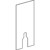 Okładzina przednia do modułu sanitarnego Geberit Monolith do stojącej miski WC, 114 cm: Piaskowy / Szkło