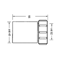 Złączka redukcyjna nakrętno-prosta 32x40mm