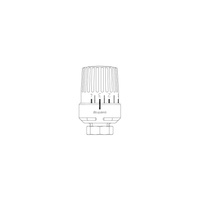 Termostat Uni RTLH, M30x1.5, 20-50 C, do ograniczania temperatury powrotu, chromowany