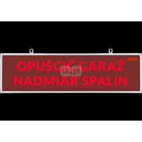 Tablica ostrzegawcza TP-4.s/H1, "NIE WCHODZIĆ NADMIAR SPALIN", wbud. cicha syren. zasil. 230V