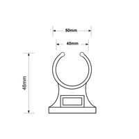 Uchwyt mocujący 40 i 50mm