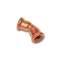 Łuk 45' SANHA Press Solar, Cu, 54 mm (zw x zw)