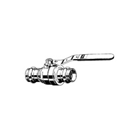 Zawór kulowy VIEGA 227510 brąz, PN16 42 mm zz x zz, uchwyt: dźwignia