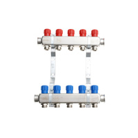 Rozdzielacz INOX do CO z nyplami i korkami  - QIK Optimo III RNRR-2 - 15 sekcji