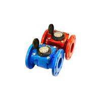 Wodomierz śrubowy MWN NUBIS, z poziomą osią wirnika, w wykonaniu IP65 do wody gorącej T130- przystosowany do optycznego lub indukcyjnego odczytu wskazań (Ti/Ir), MWN130 250 Nubis, IP65, R25, DN 250, kołnierz