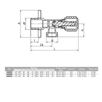 Zawór wodny VALVEX Base GZ 1/2'' x GZ 3/4''