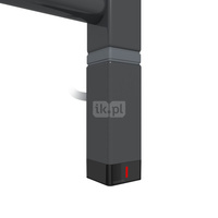 Grzałka TERMA One K30x30, 600W Tuba, RAL 7021, kabel spiralny z wtyczką [czarny, 2,5m, logo Terma, instr. TERMA]