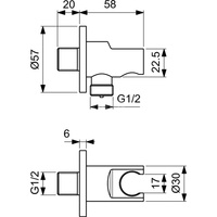 IRAIN ZAWIESZENIE PKT. CYLINDRYCZNY 1/2 CONN SBLK