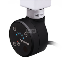 Grzałka TERMA MOA-IR, 1200W \ Tuba, RAL 9005 mat, kabel prosty bez wtyczki z maskownicą [czarny, 1,5