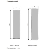 Grzejnik płytowy ZEHNDER Folio, wym. 1796/740mm, kolor biały RAL9016, moc 1064W